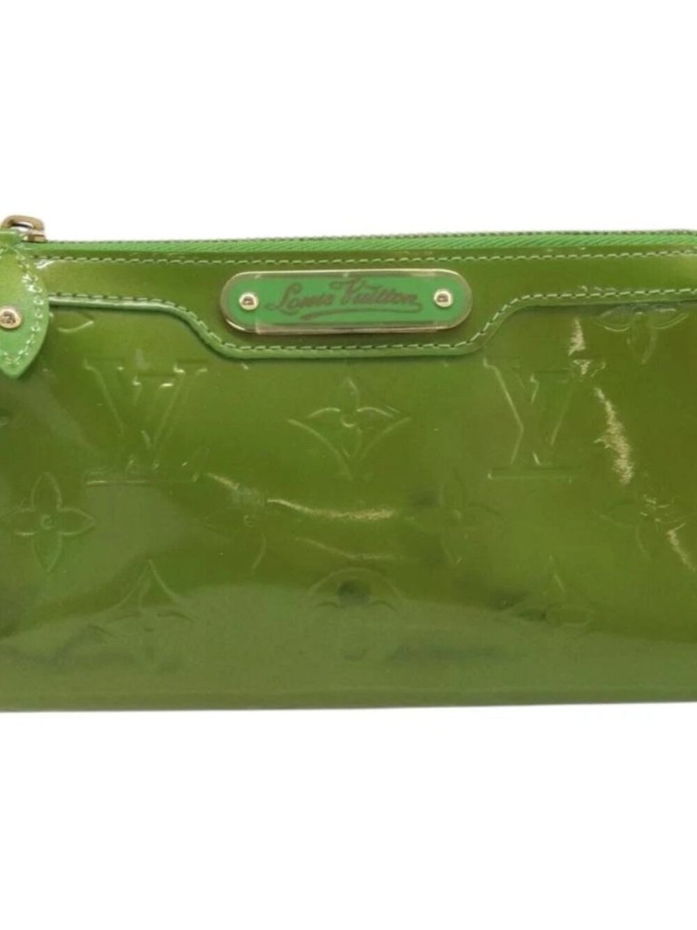 LOUIS VUITTON Monogram Vernis Trousse cosmetics Pouch Green M93649 Auth bs33617 - Picture 2 of 15